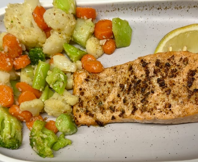 Broiled Salmon.
